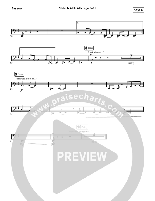 Christ Is All In All (Live) Bassoon (Keith & Kristyn Getty)