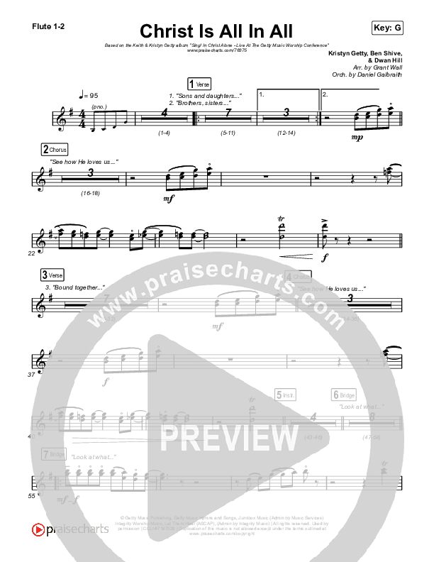 Christ Is All In All (Live) Wind Pack (Keith & Kristyn Getty)