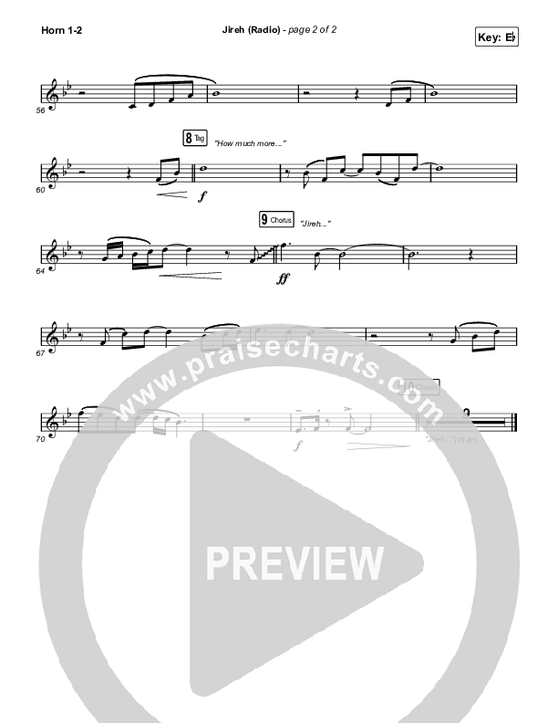 Jireh (Radio) French Horn 1/2 (Maverick City Music / Chandler Moore / Naomi Raine)