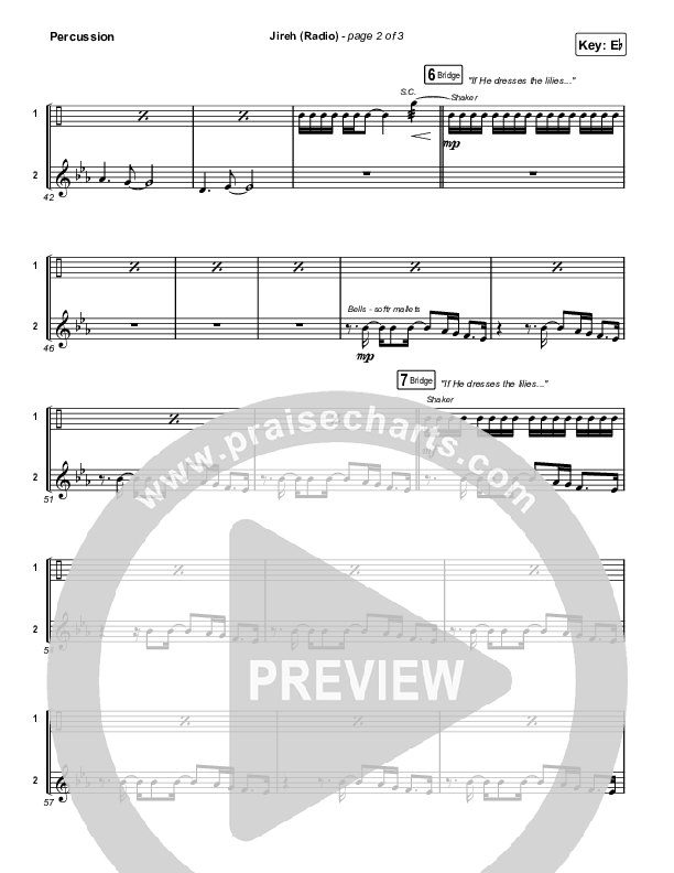 Jireh (Radio) Percussion (Maverick City Music / Chandler Moore / Naomi Raine)