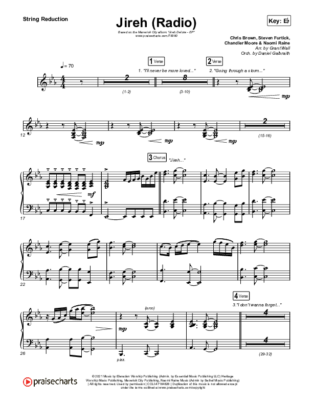 Jireh (Radio) String Reduction (Maverick City Music / Chandler Moore / Naomi Raine)