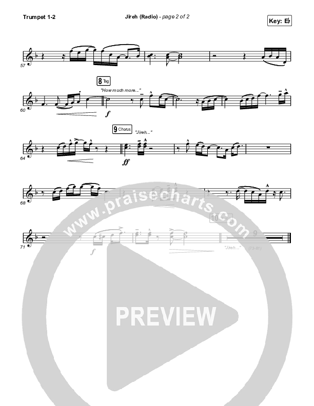Jireh (Radio) Trumpet 1,2 (Maverick City Music / Chandler Moore / Naomi Raine)