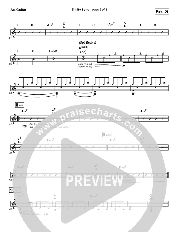 Trinity Song Acoustic Guitar (The Worship Initiative)