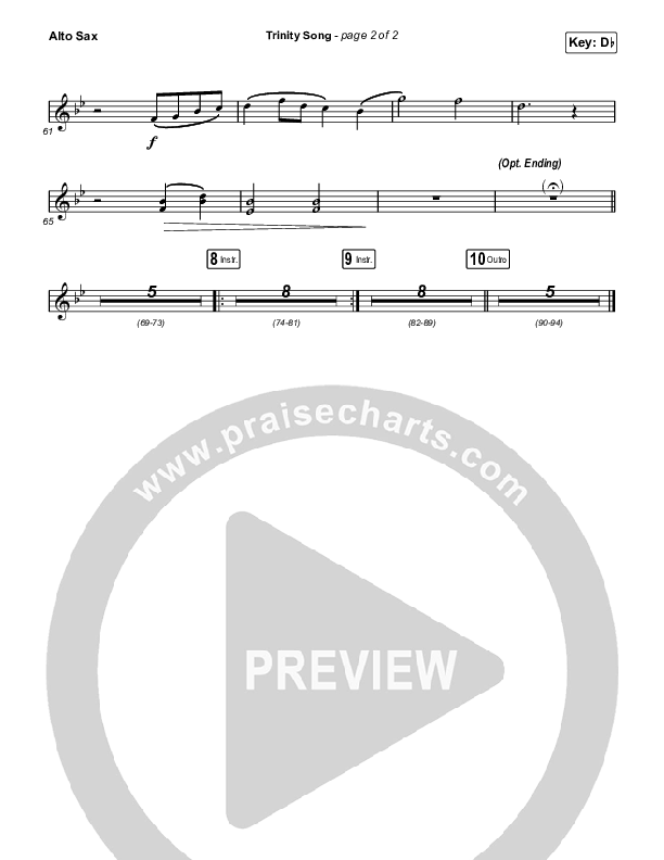 Trinity Song Alto Sax (The Worship Initiative)