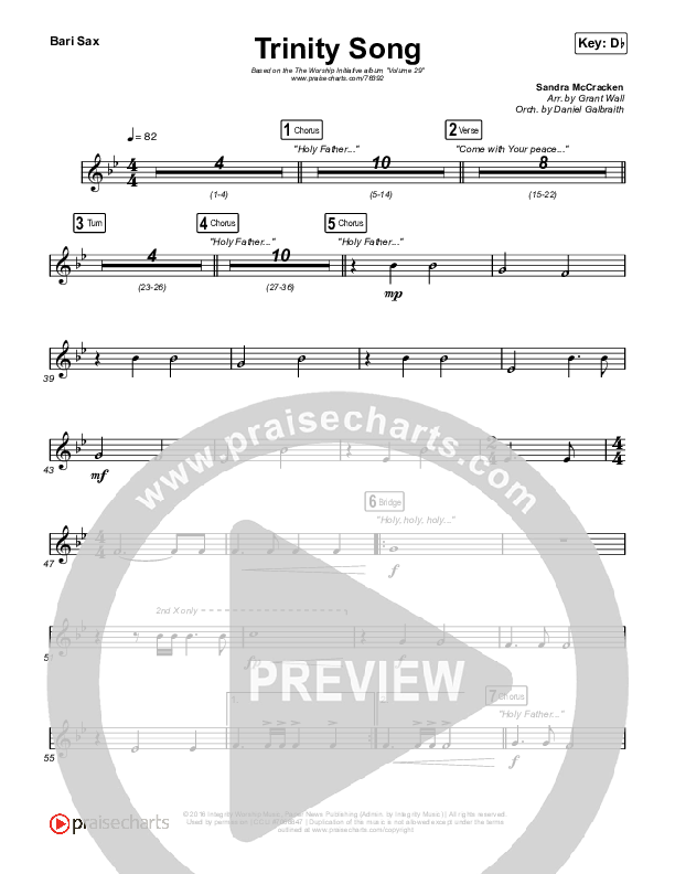 Trinity Song Bari Sax (The Worship Initiative)