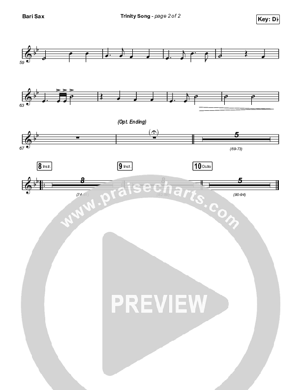 Trinity Song Bari Sax (The Worship Initiative)