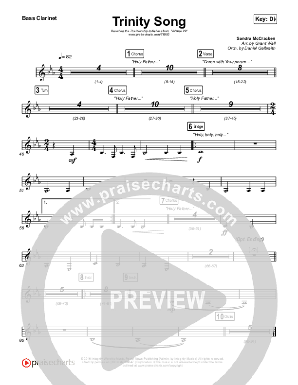 Trinity Song Bass Clarinet (The Worship Initiative)