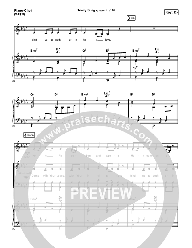 Trinity Song Piano/Vocal (SATB) (The Worship Initiative)