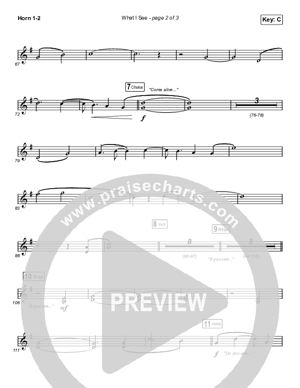 What I See (Choral Anthem SATB) Brass Pack (Elevation Worship / Arr. Mason Brown)