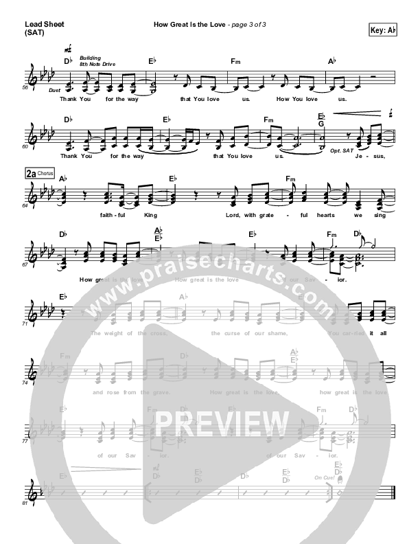 How Great Is The Love Lead (SAT) (Meredith Andrews)