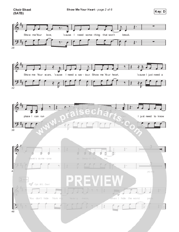 Show Me Your Heart Choir Vocals (SATB) (Hillsong UNITED)