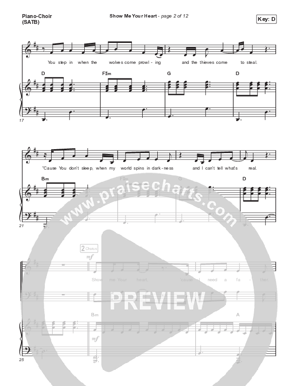 Show Me Your Heart Piano/Vocal Pack (Hillsong UNITED)