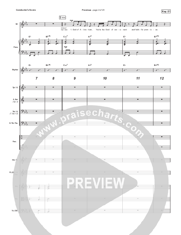 Promises (Sing It Now SATB) Orchestration (Maverick City Music / Arr. Erik Foster)