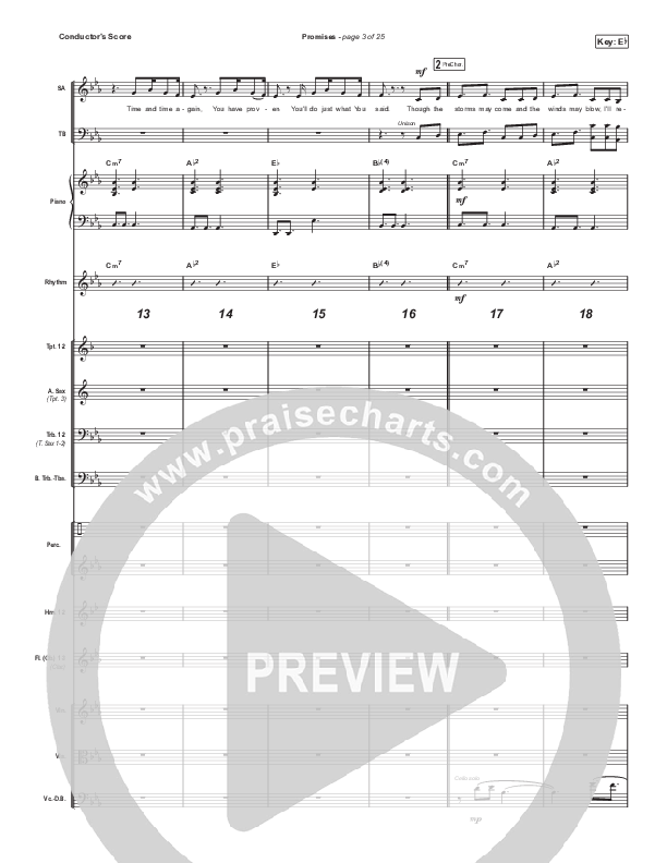 Promises (Sing It Now SATB) Conductor's Score (Maverick City Music / Arr. Erik Foster)