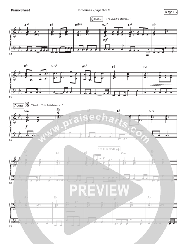 Promises (Sing It Now SATB) Piano Sheet (Maverick City Music / Arr. Erik Foster)