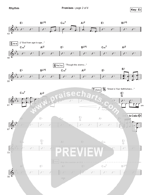 Promises (Sing It Now SATB) Rhythm Pack (Maverick City Music / Arr. Erik Foster)