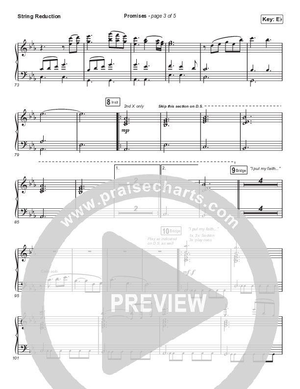 Promises (Sing It Now SATB) String Reduction (Maverick City Music / Arr. Erik Foster)