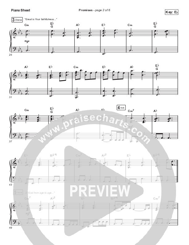 Promises (Unison/2-Part Choir) Piano Sheet (Maverick City Music / Arr. Erik Foster)