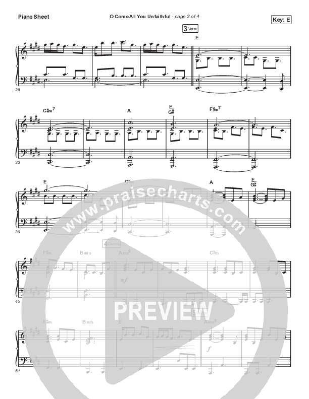 O Come All You Unfaithful (Sing It Now SATB) Piano Sheet (Sovereign Grace / Arr. Luke Gambill)