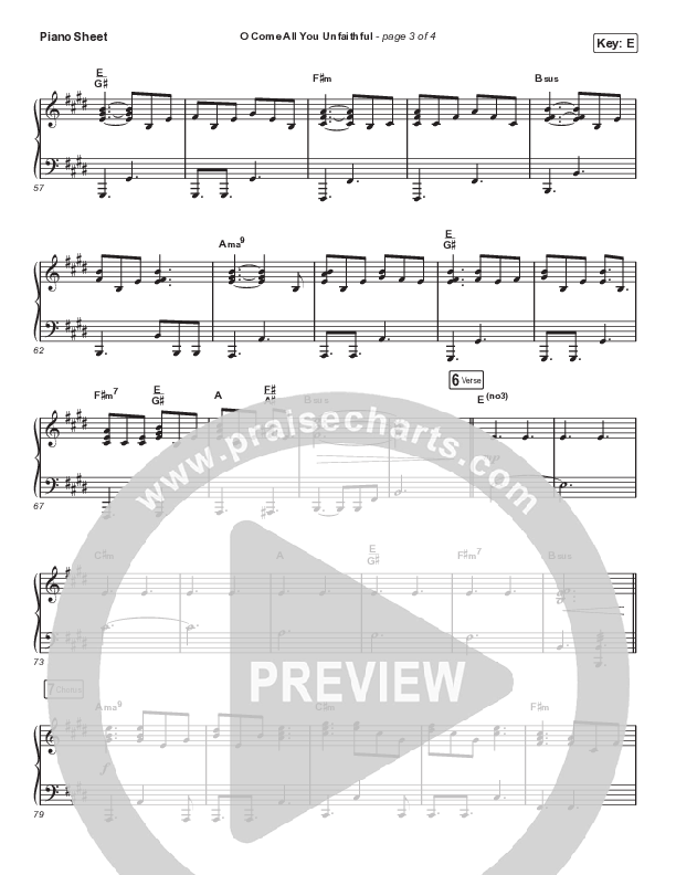 O Come All You Unfaithful (Sing It Now SATB) Piano Sheet (Sovereign Grace / Arr. Luke Gambill)