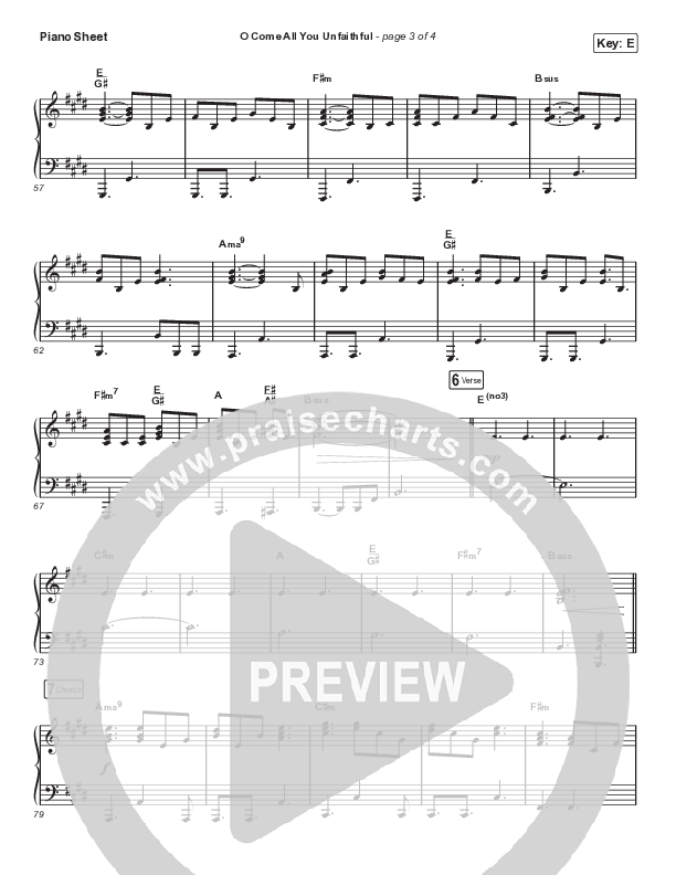 O Come All You Unfaithful (Sing It Now SATB) Piano Sheet (Sovereign Grace / Arr. Luke Gambill)