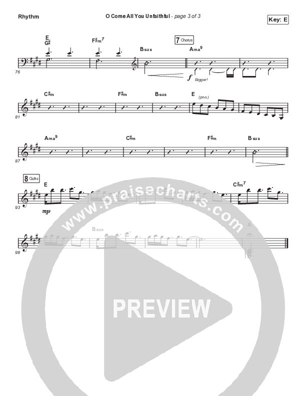 O Come All You Unfaithful (Sing It Now SATB) Rhythm Pack (Sovereign Grace / Arr. Luke Gambill)
