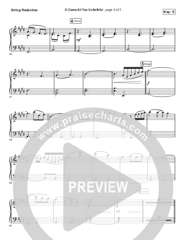 O Come All You Unfaithful (Sing It Now SATB) String Reduction (Sovereign Grace / Arr. Luke Gambill)
