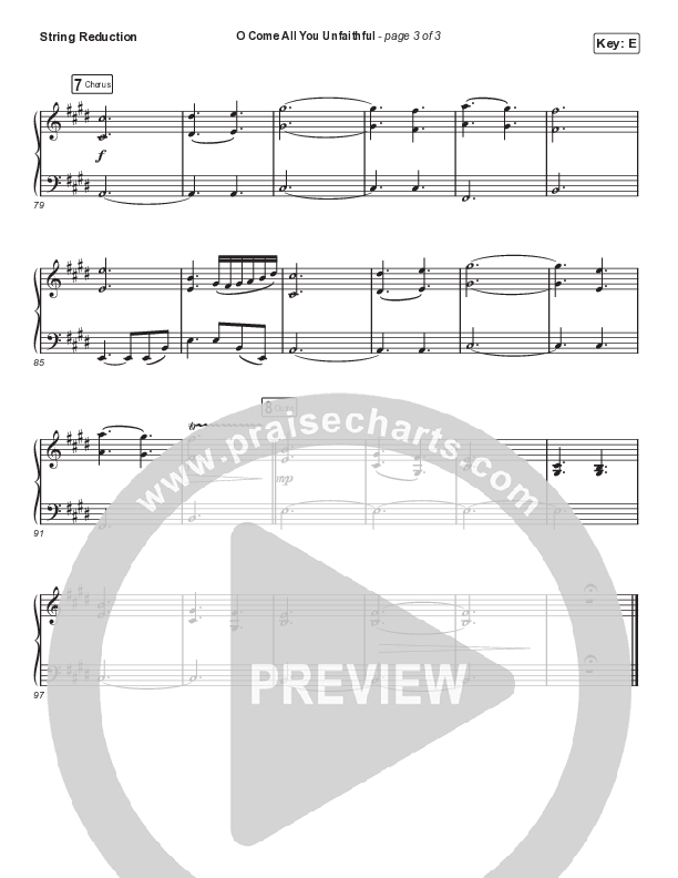 O Come All You Unfaithful (Sing It Now SATB) String Reduction (Sovereign Grace / Arr. Luke Gambill)