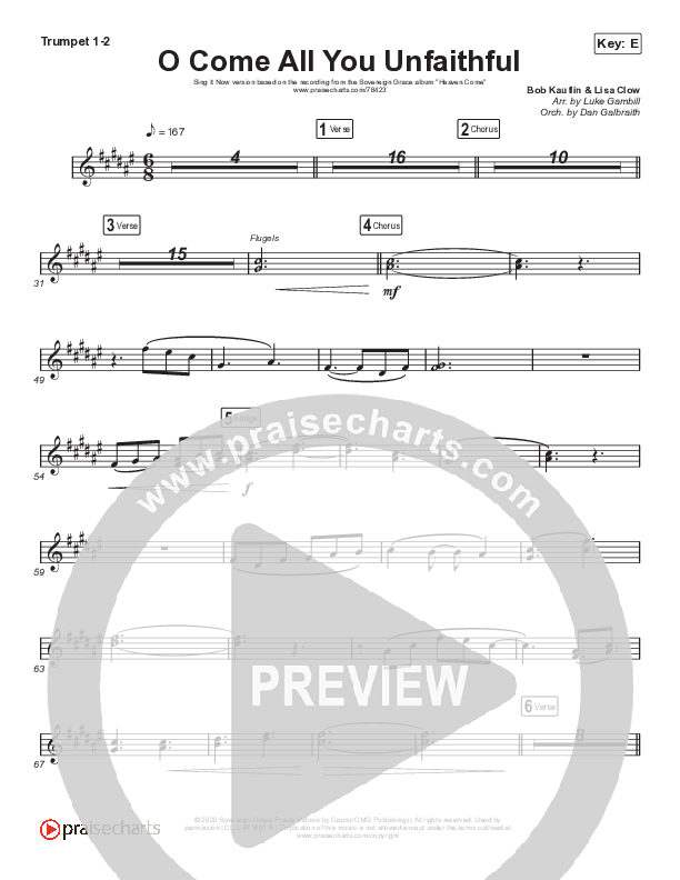 O Come All You Unfaithful (Sing It Now SATB) Brass Pack (Sovereign Grace / Arr. Luke Gambill)