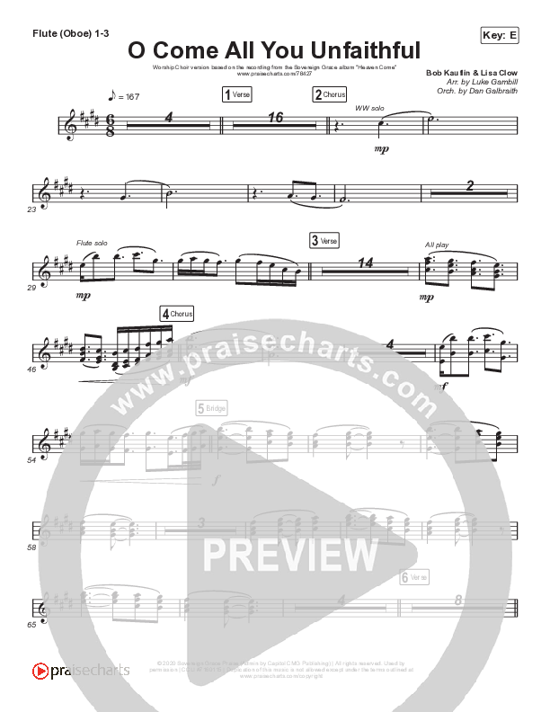 O Come All You Unfaithful (Worship Choir SAB) Wind Pack (Sovereign Grace / Arr. Luke Gambill)