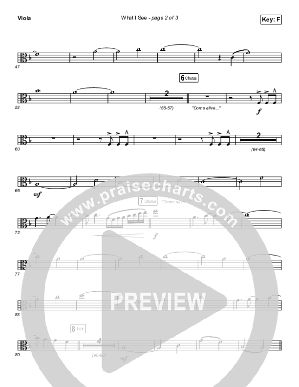 What I See (Worship Choir SAB) Viola (Elevation Worship / Chris Brown / Arr. Mason Brown)