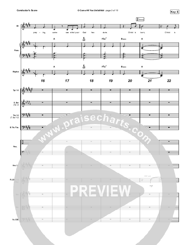 O Come All You Unfaithful (Unison/2-Part Choir) Conductor's Score (Sovereign Grace / Arr. Luke Gambill)