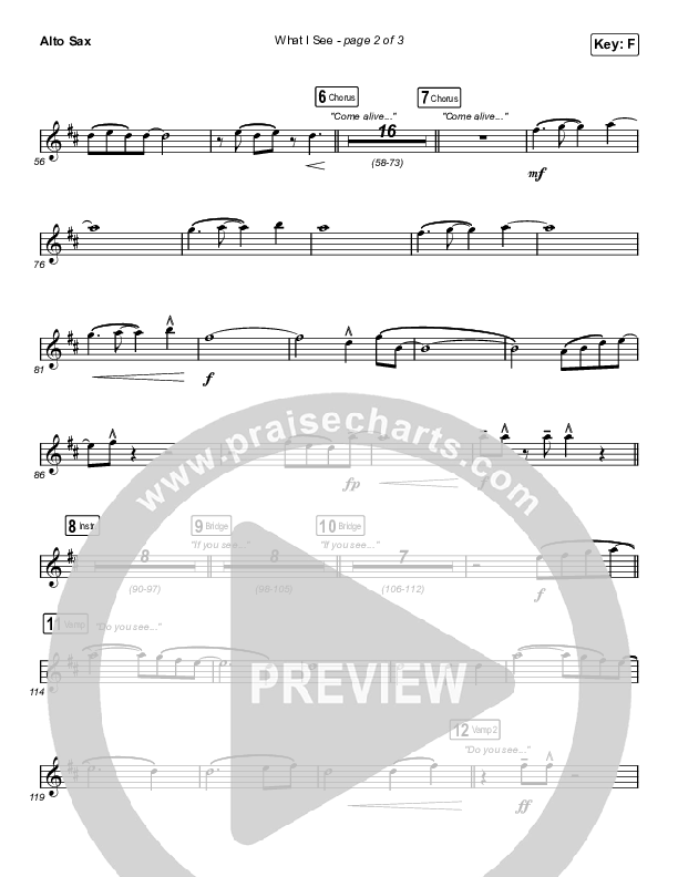 What I See (Sing It Now SATB) Sax Pack (Elevation Worship / Chris Brown / Arr. Mason Brown)
