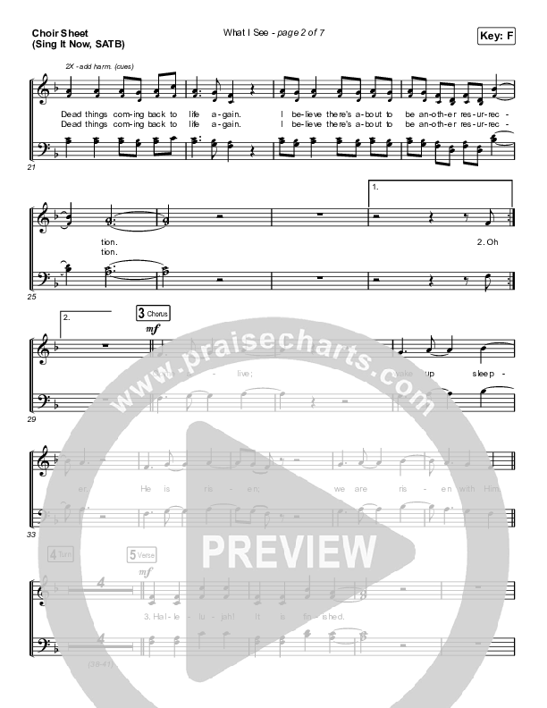 What I See (Sing It Now SATB) Choir Sheet (SATB) (Elevation Worship / Chris Brown / Arr. Mason Brown)
