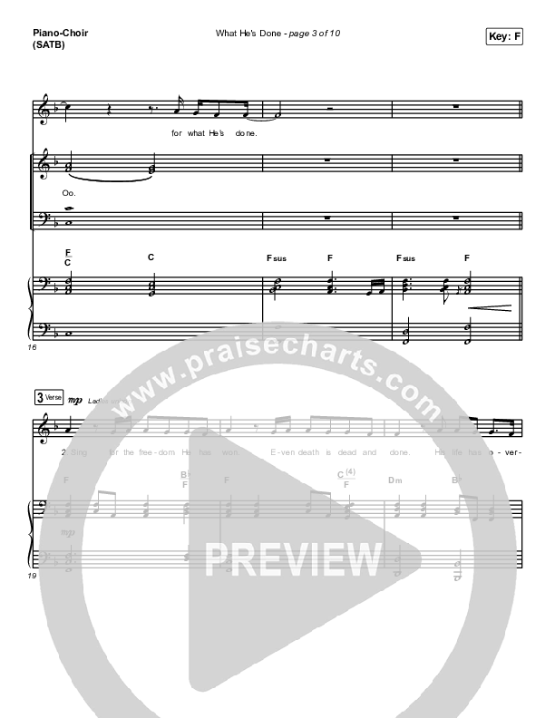 What He's Done (Choir Edition) (Sing It Now SATB) Piano/Choir (SATB) (Passion / Arr. Erik Foster)