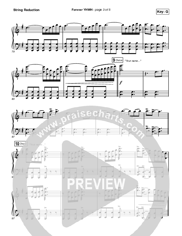 Forever YHWH (Unison/2-Part Choir) String Reduction (Elevation Worship / Tiffany Hudson / Arr. Luke Gambill)