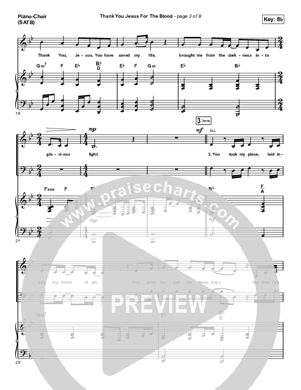 Thank You Jesus For The Blood (Sing It Now SATB) Piano/Choir (SATB) (Charity Gayle / Arr. Erik Foster)