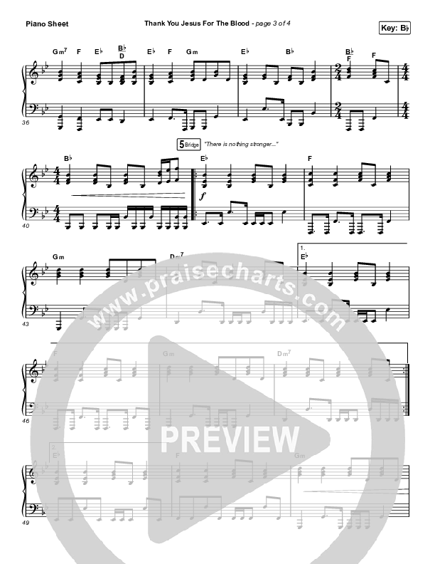 Thank You Jesus For The Blood (Sing It Now SATB) Piano Sheet (Charity Gayle / Arr. Erik Foster)