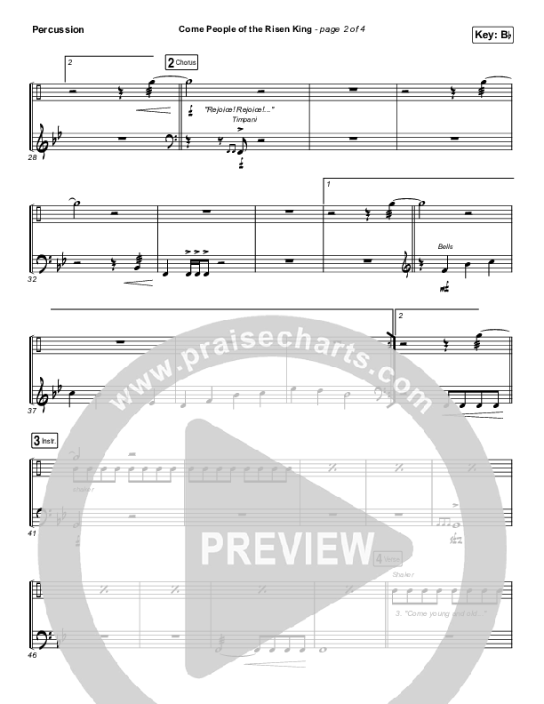 Come People Of The Risen King Percussion (Keith & Kristyn Getty)