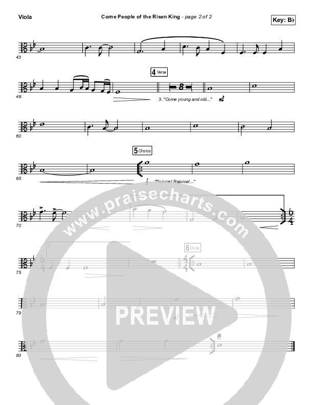 Come People Of The Risen King Viola (Keith & Kristyn Getty)