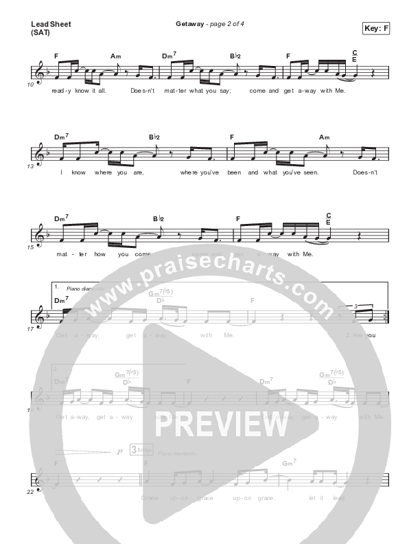 Getaway Lead Sheet (SAT) (TAYA)
