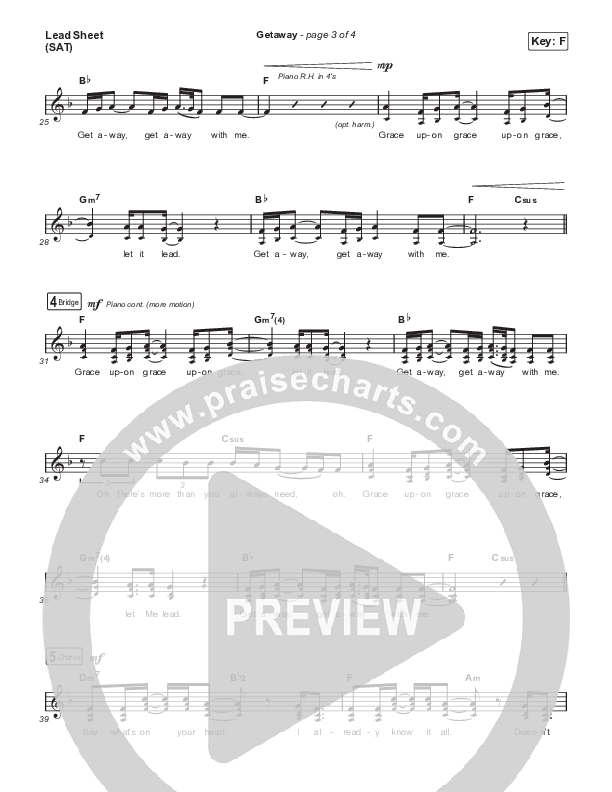 Getaway Lead Sheet (SAT) (TAYA)