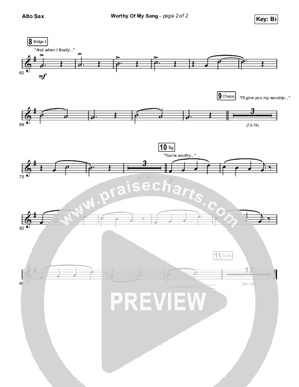 Worthy Of My Song (Sing It Now SATB) Sax Pack (Phil Wickham / Arr. Mason Brown)