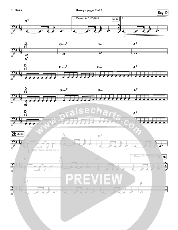 Mercy Bass Guitar (Casting Crowns)