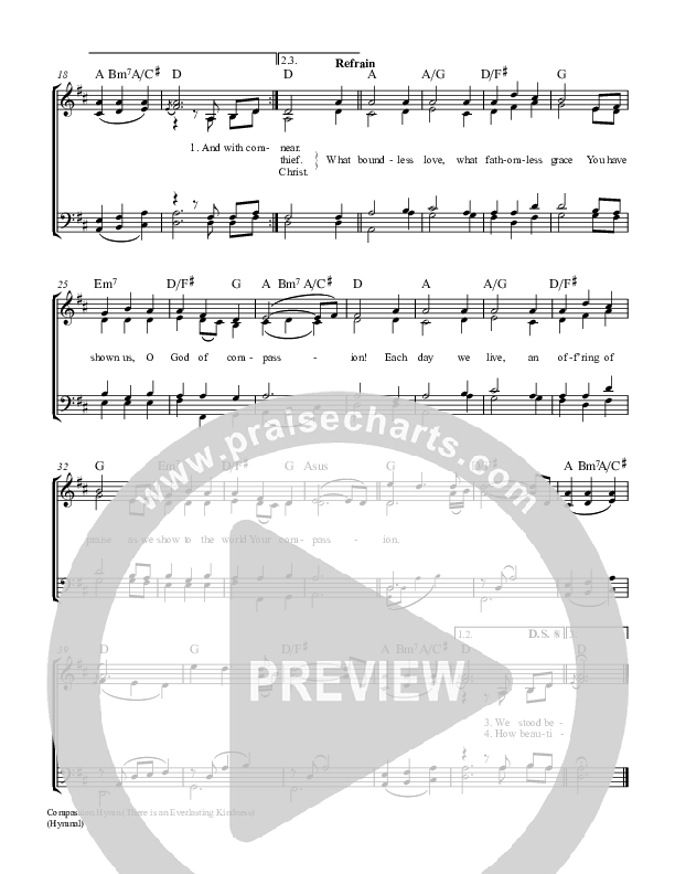 Compassion Hymn Piano/Vocal (Keith & Kristyn Getty)