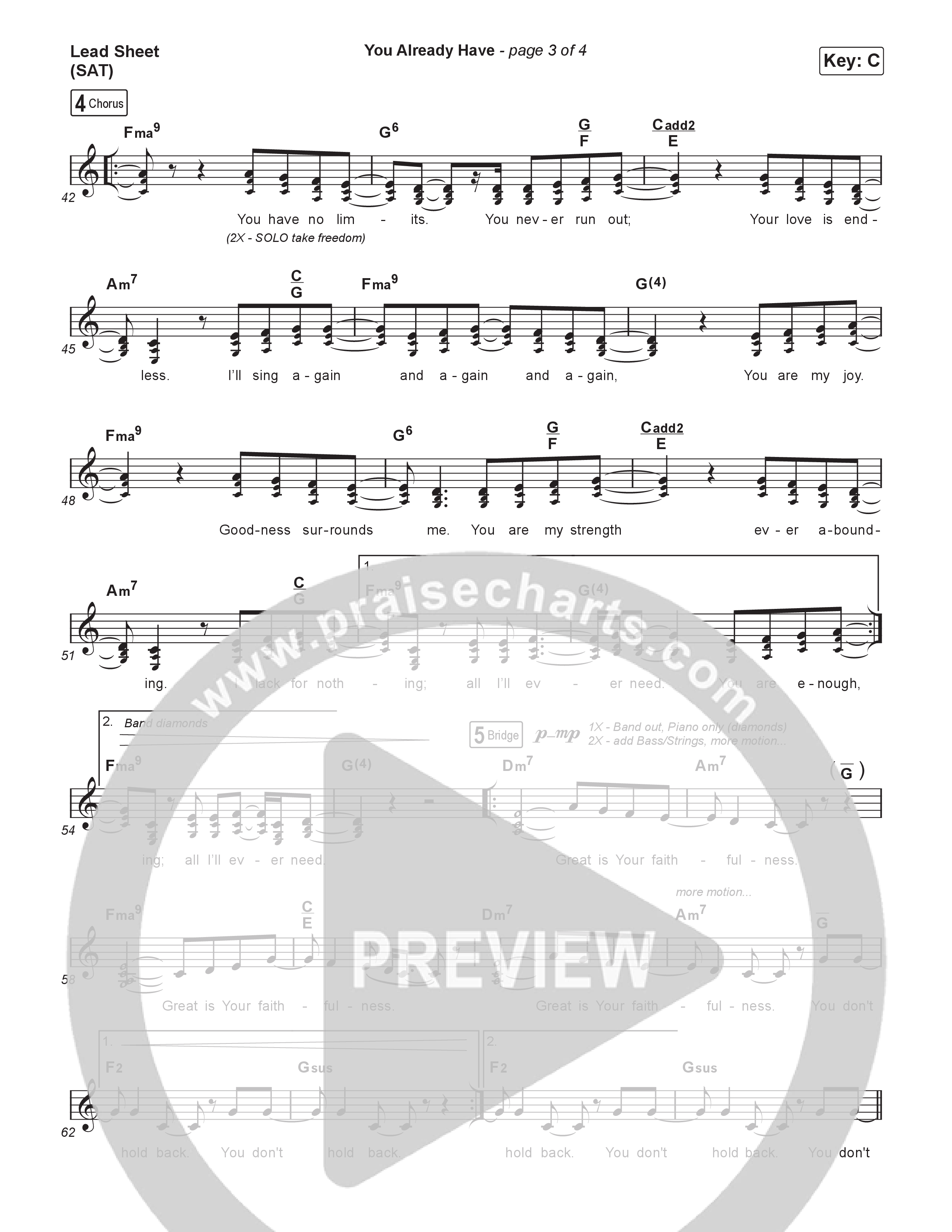 You Already Have Lead Sheet (SAT) (Andrea Olson)