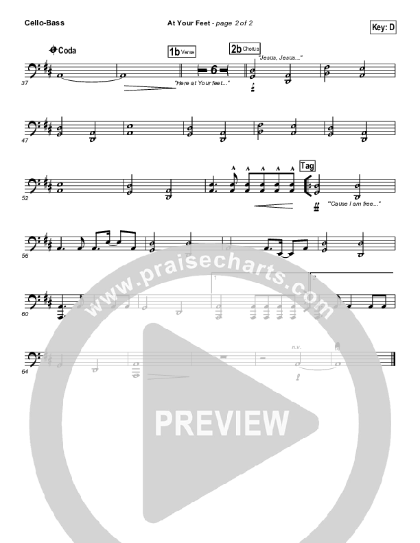 At Your Feet Cello/Bass (Casting Crowns)