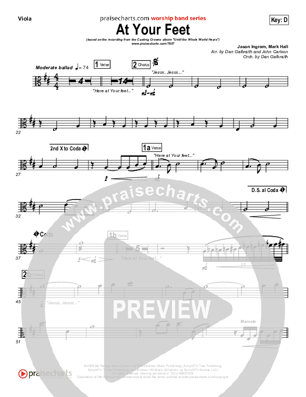 At Your Feet Viola (Casting Crowns)