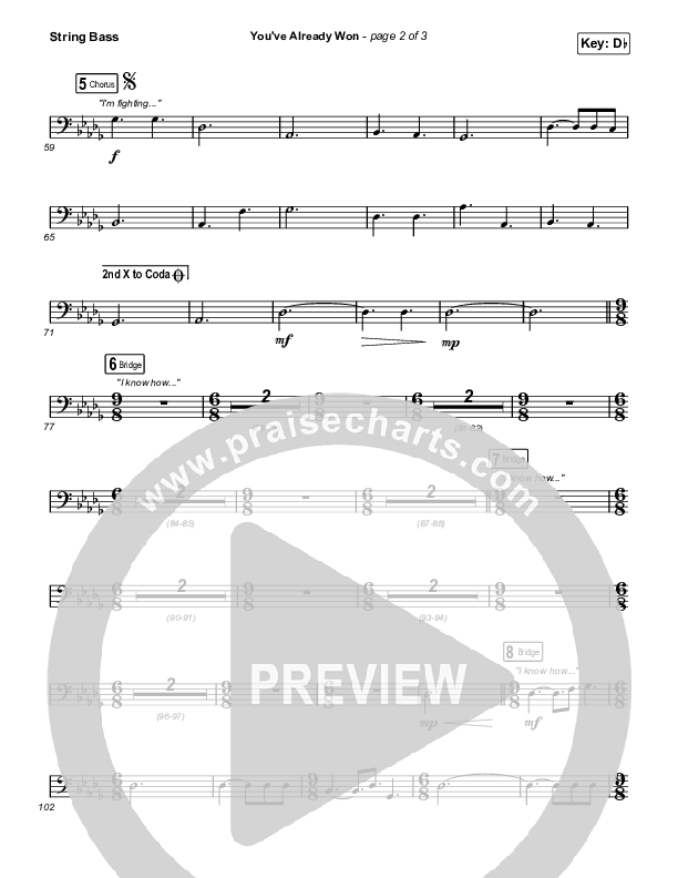 You've Already Won (YouTube) Double Bass (Shane & Shane)