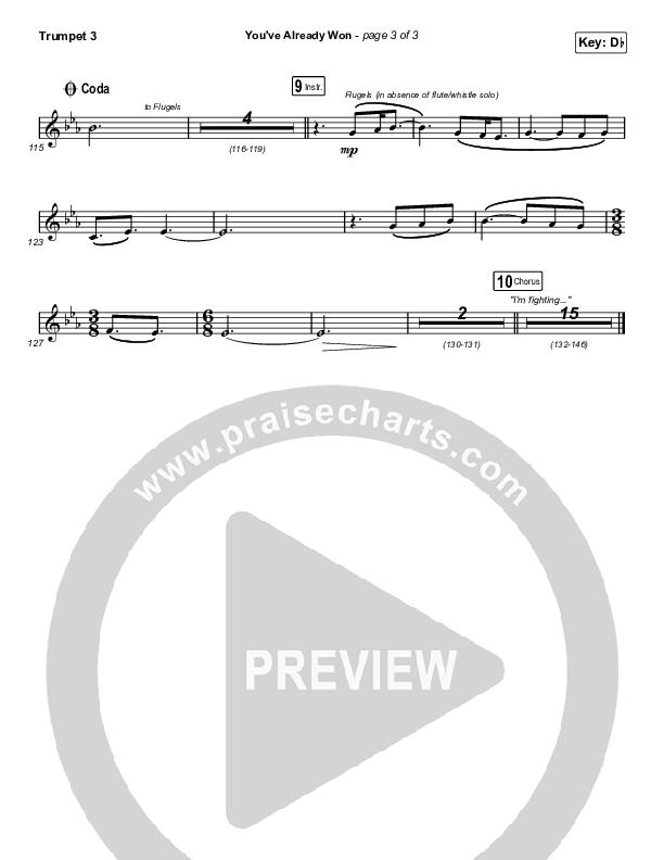 You've Already Won (YouTube) Trumpet 3 (Shane & Shane)